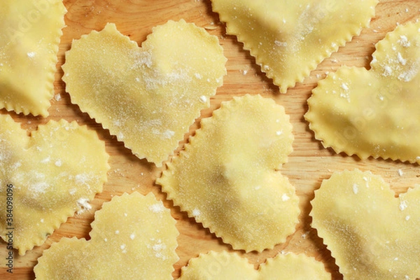 Obraz Heart-shaped ravioli