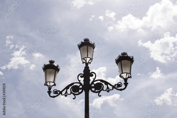 Obraz farola en el cielo