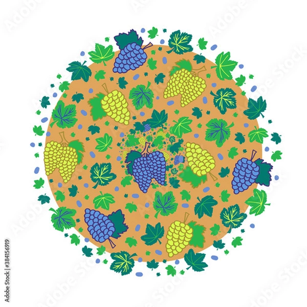 Obraz Winemaking template illustration