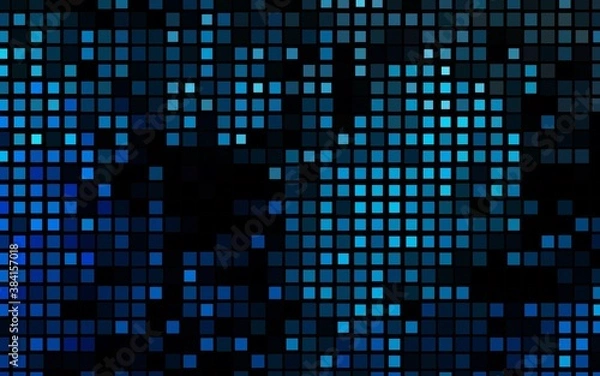 Obraz Dark BLUE vector layout with lines, rectangles.
