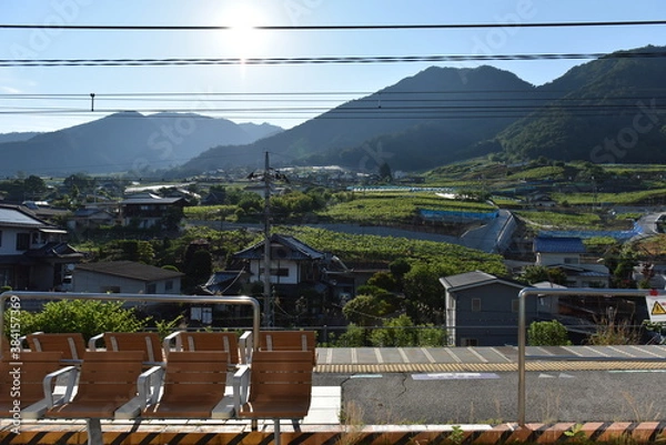 Fototapeta 勝沼ぶどう郷