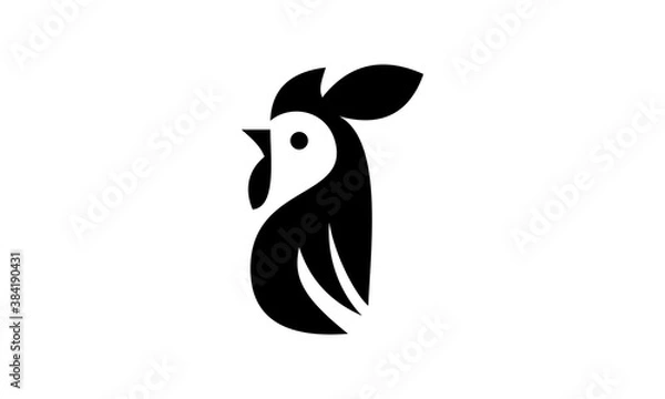 Obraz chicken head logo icon