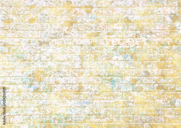 Fototapeta 高級感のある金と白の贅沢な大理石のフレーム背景テクスチャ