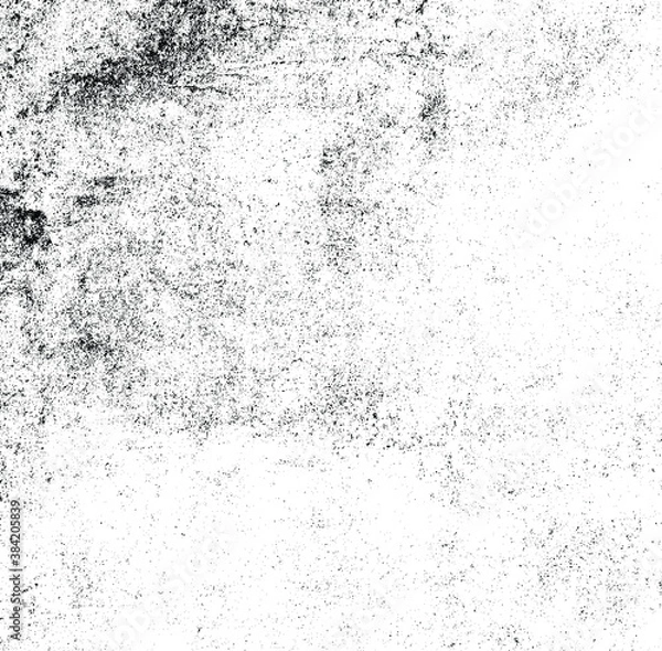 Fototapeta Rough black and white texture vector. Distressed overlay texture. Grunge background. Abstract textured effect. Vector Illustration. Black isolated on white background. EPS10