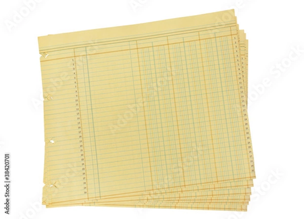 Obraz Blank Ledger Paper