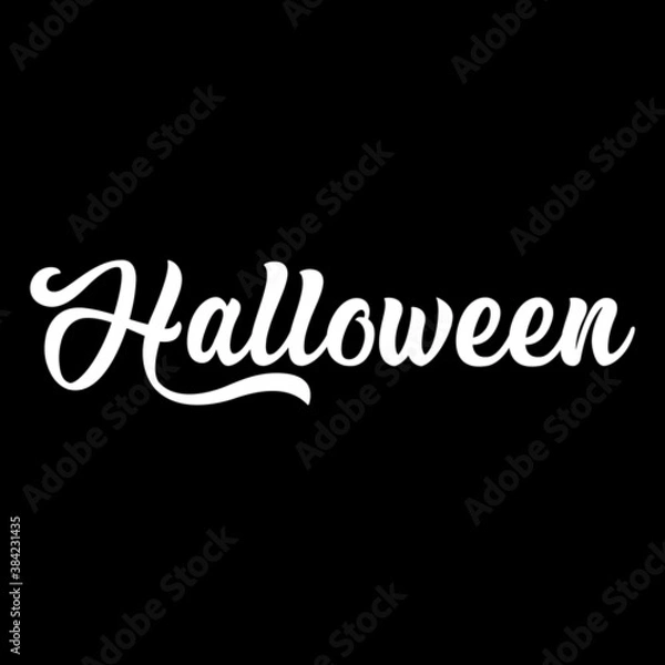 Fototapeta Halloween typography editable vector design