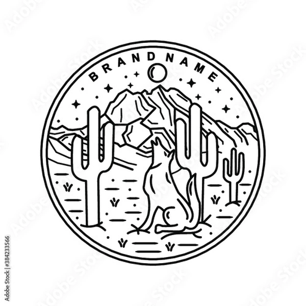 Obraz mountains badge design
