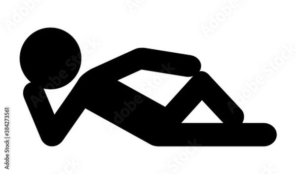 Obraz 横たわっている人