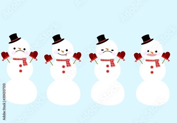 Fototapeta ゆきだるま