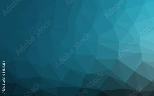 Fototapeta Light BLUE vector polygon abstract background.