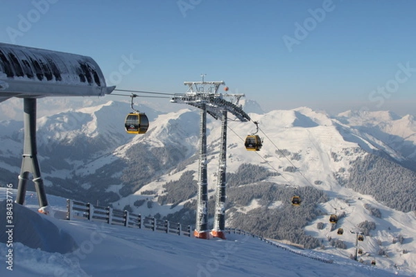 Obraz Winterlandschaft Saalbach-Hinterglemm Ski