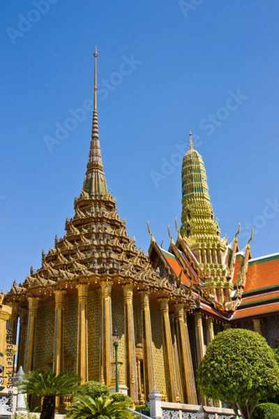 Obraz ancient architecture at temple of the emerald Buddha