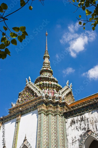 Obraz ancient architecture at temple of the emerald Buddha