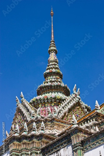 Obraz ancient architecture at temple of the emerald Buddha