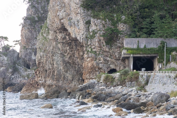 Fototapeta kissing tunnel Wajima Ishikawa in Japan