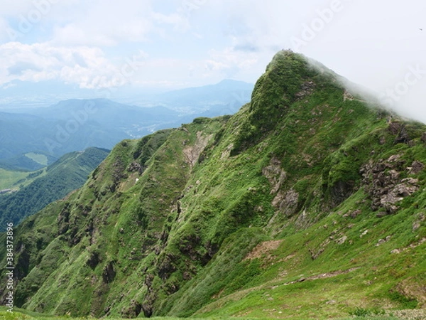 Obraz 谷川岳の天神尾根の登山道