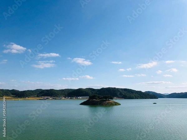 Obraz boat on the river