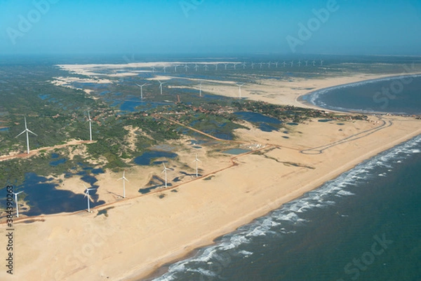 Obraz Parque eólico em Luís Correia no Ceará