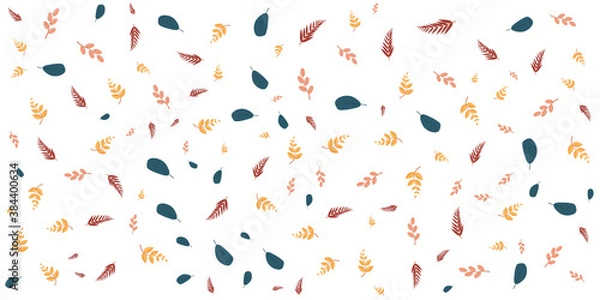 Fototapeta Autumn, fall banners, collection of abstract background designs, fall sale, social media promotional content. Vector illustration