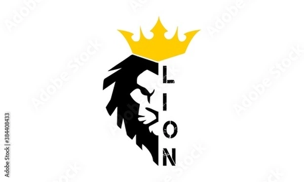 Fototapeta lion vector icon
