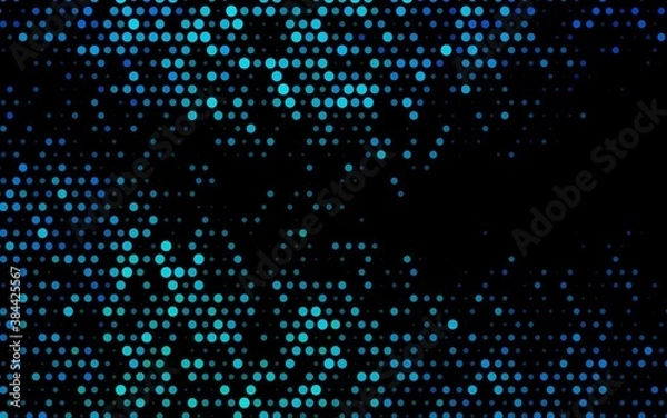 Fototapeta Dark BLUE vector texture with disks.