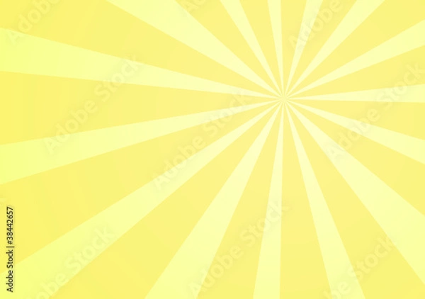 Obraz Yellow background with rays