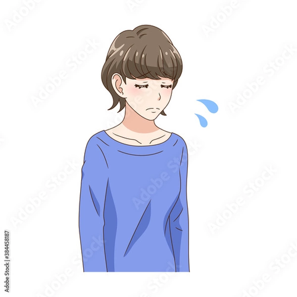 Obraz 悲しむ女性