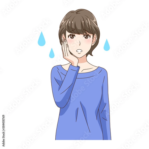 Obraz 心配する女性