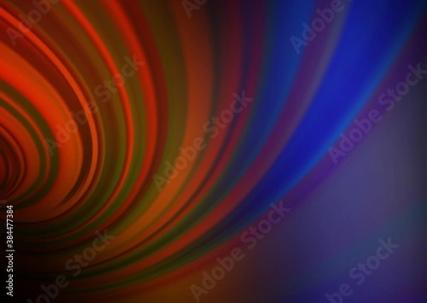 Fototapeta Dark Blue, Red vector glossy bokeh pattern.