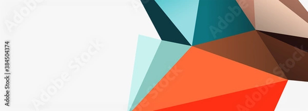 Fototapeta 3d mosaic abstract backgrounds, low poly shape geometric design