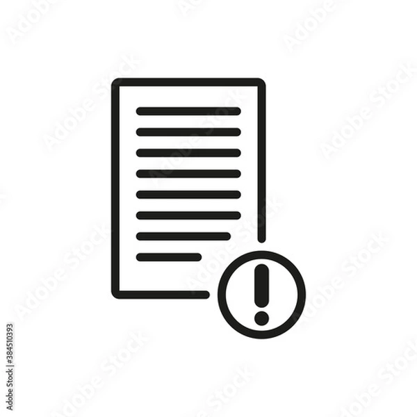 Fototapeta The icon of the user. User manual. Simple linear vector illustration