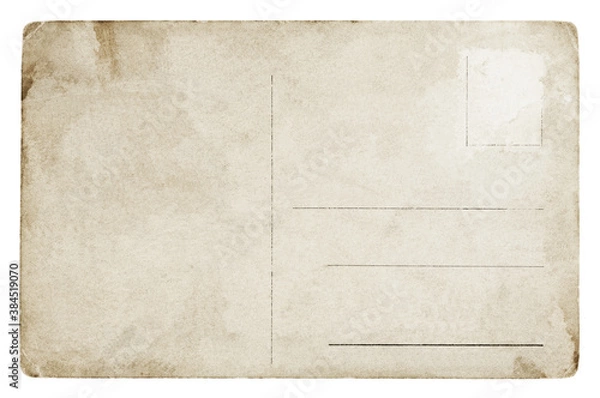 Fototapeta Vintage Postcard - isolated (clipping path included)	