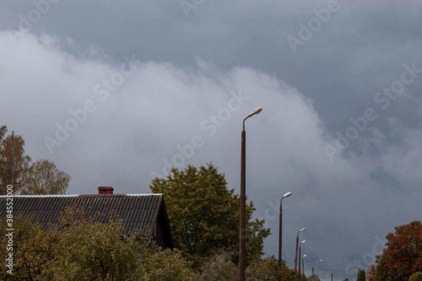 Fototapeta Bad weather incoming... Shooting date - 10/11/2020. Location - Limbazi, Limbazu novads, Latvia.