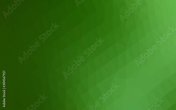 Obraz Light Green vector shining triangular background.