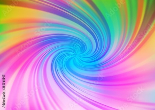 Fototapeta Light Multicolor, Rainbow vector blurred background.