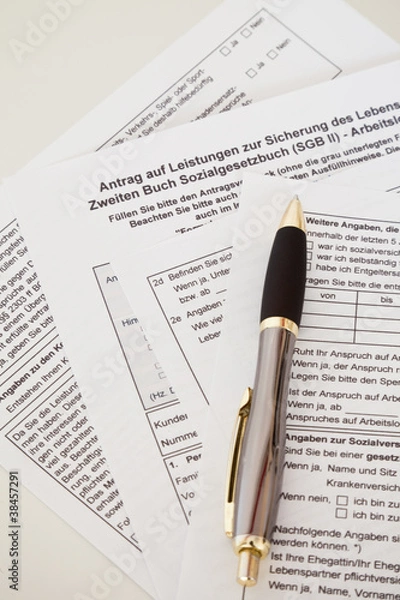 Obraz Antragsformular Arbeitslosengeld