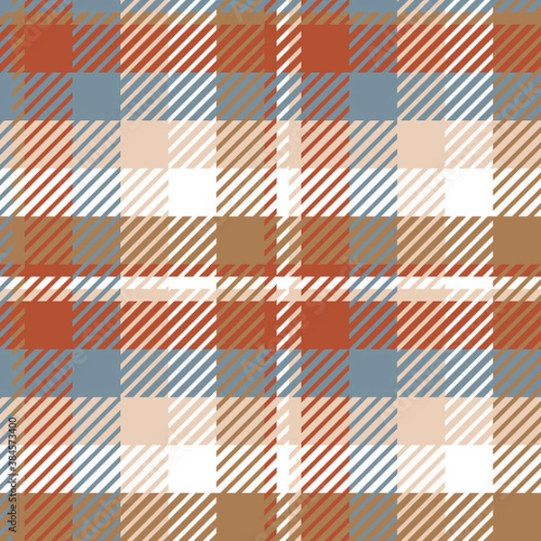 Fototapeta Plaid or tartan vector is background or texture in many color of graphic design