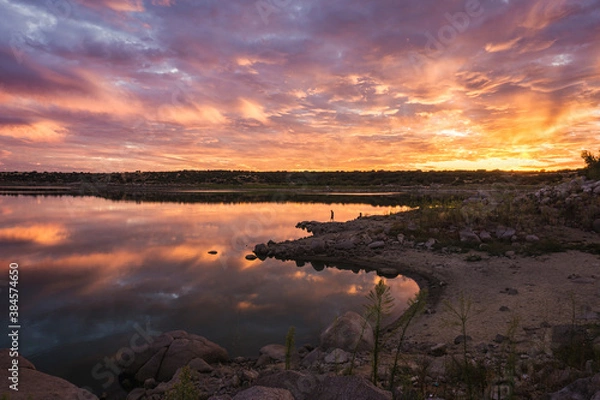 Obraz Atardece sobre el lago