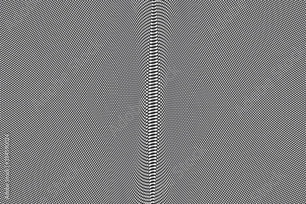 Obraz 
Lattice curves vector template, geometric graphic design. Abstract background with thin wavy lines. Curves grid texture for cover, banner layout.