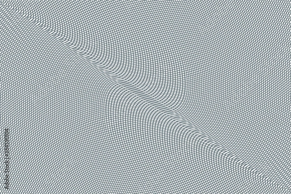 Obraz 
Lattice curves vector template, geometric graphic design. Abstract background with thin wavy lines. Curves grid texture for cover, banner layout.