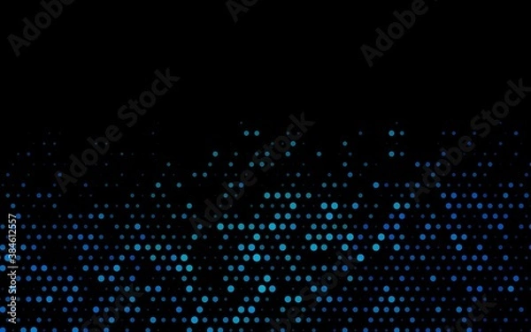 Fototapeta Dark BLUE vector pattern with spheres.
