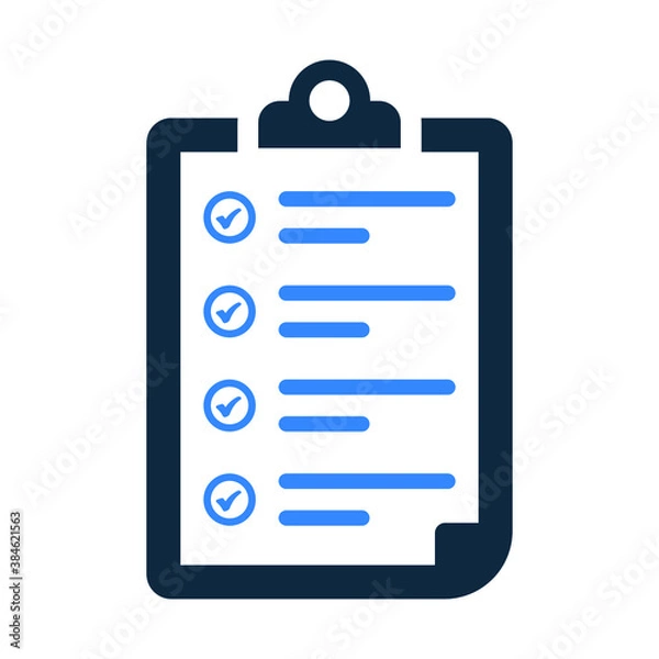 Obraz Checklist icon. Vector graphics