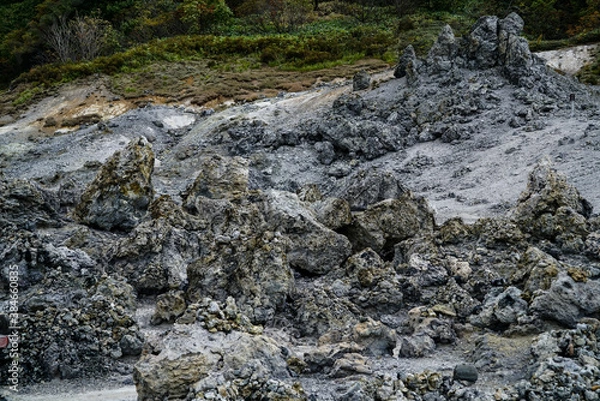 Fototapeta Osorezan in Aomori, 2020.