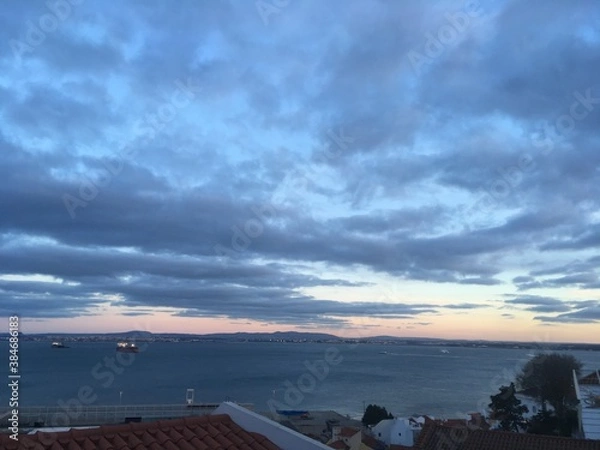 Obraz sunset over the city