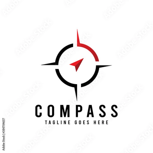 Obraz compass adventure logo icon vector template.