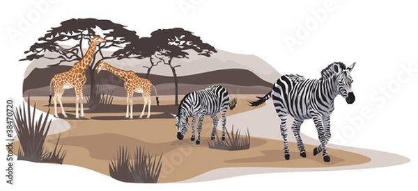 Fototapeta Savannah Animals