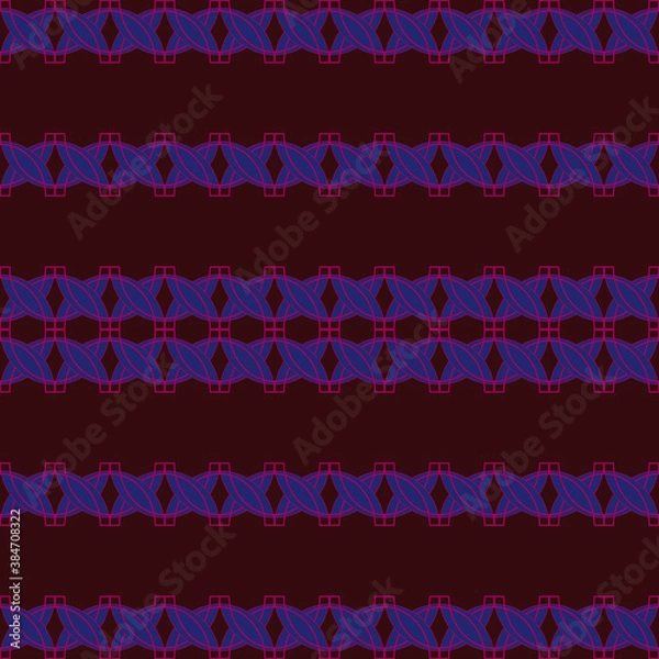 Obraz background pattern abstract wallpaper seamless design decoration texture floral fabric art illustration decorative ornament border black pink flower element white textile retro blue purple red frame
