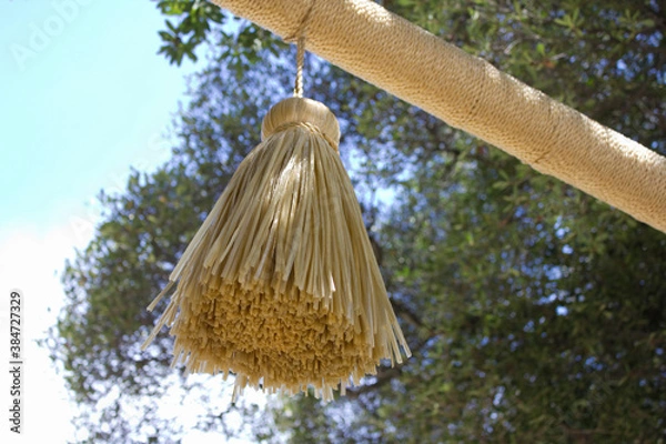 Fototapeta 芦屋神社の注連縄