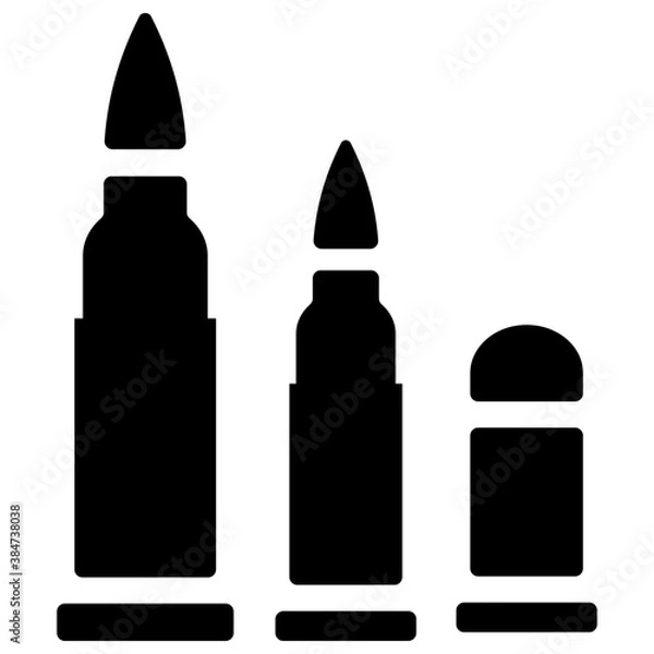 Obraz 
Bullets set to shoot by gun 
