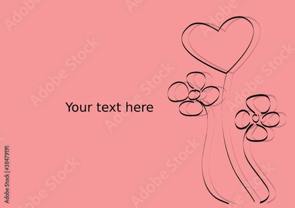 Obraz Love greeting card